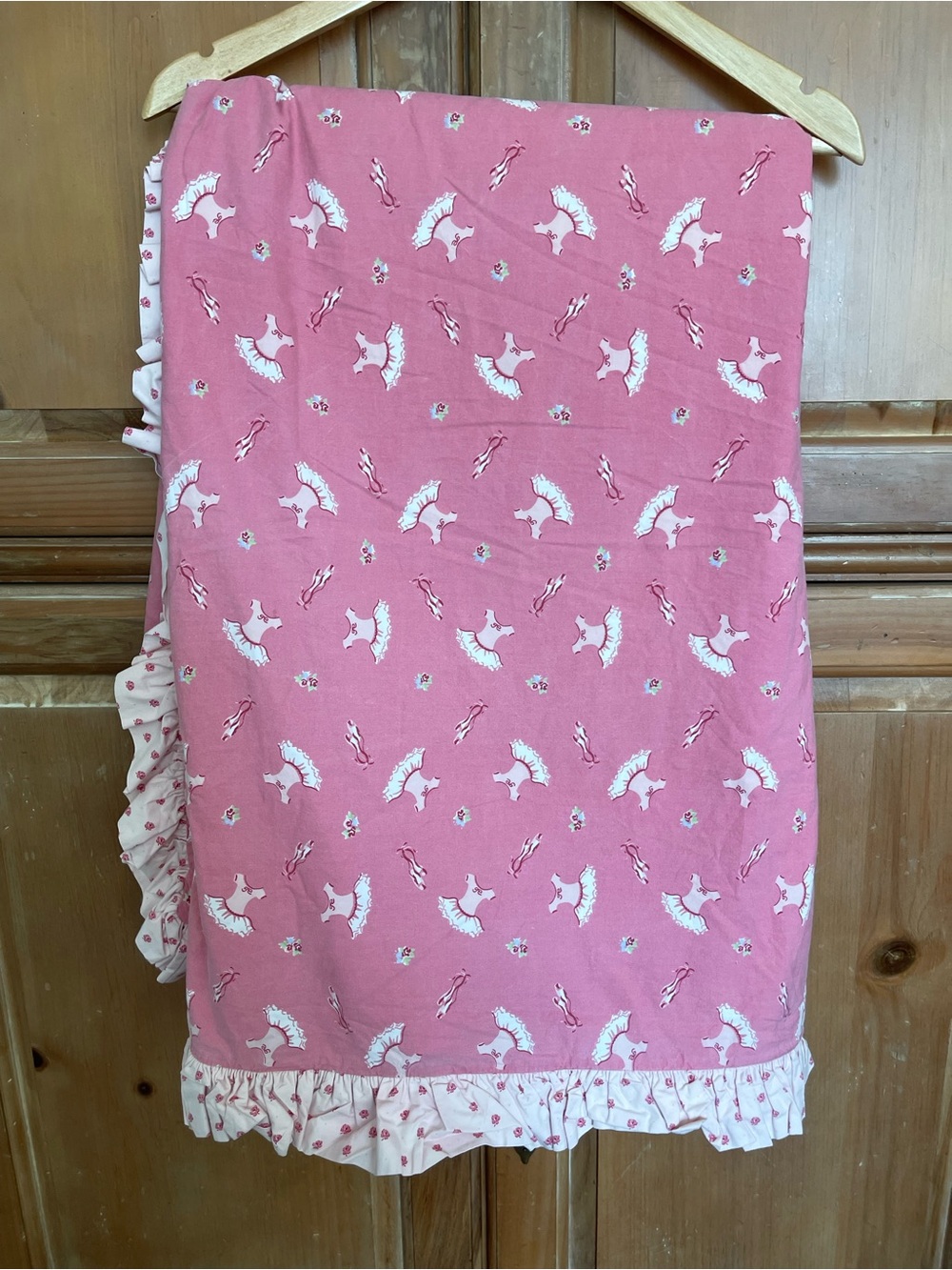 Land's End "Ballerina Slippers & Tutu's" Ruffled Double (full)  Duvet